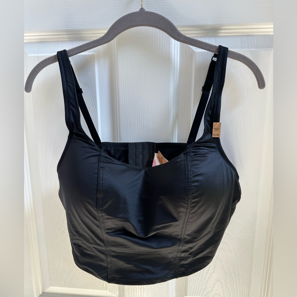 Victoria's Secret Pink - XL Black Satin Bustier